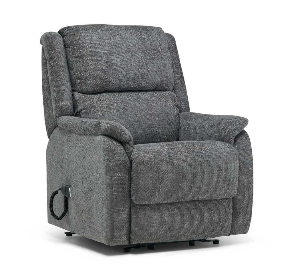 Lift And Rise Recliner Grey Fabric Pay Weekly Sofas
