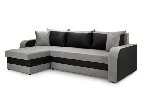 Kris Sofa Bed - Grey - Black - Universal Corner