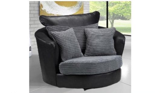 Logan Swivel Chair - Grey