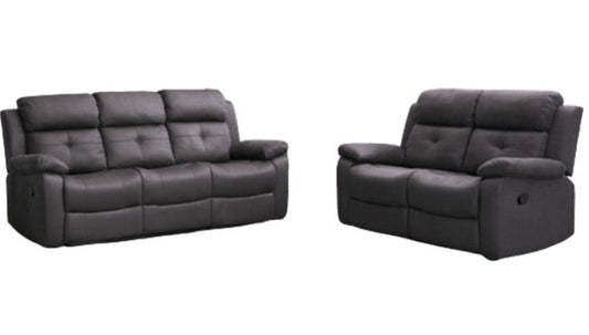 New York 3&2 Seat Manual Reclining Sofa - Grey