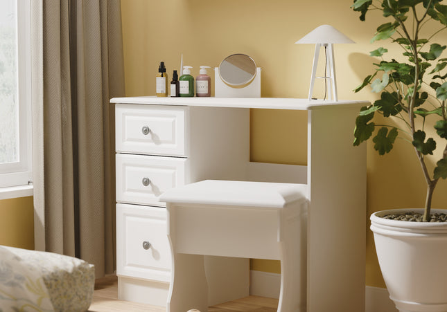 Pembroke Desk & Stool in Grey Ash