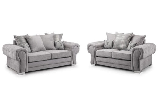 Verona 3+2 Sofa Set - Grey