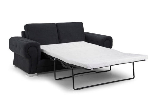 Sofa Bed 3 Seater - Verona - Black