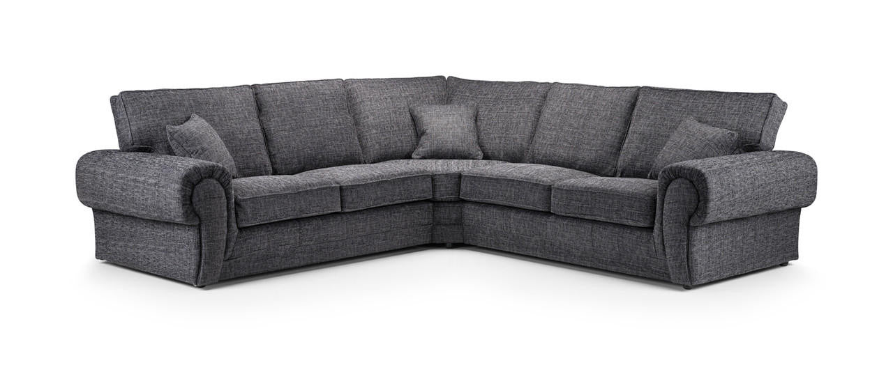 Wilcot Formal Back Corner Sofa Bed - Grey