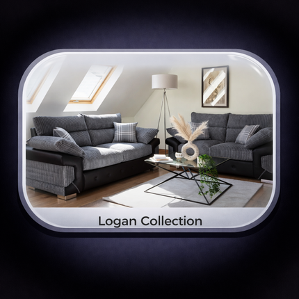 Logan Fabric Sofa On Pay Weekly. Pay Weekly Sofas Logan Collection. Logan Corner. Pay Weekly Logan Sofa Set