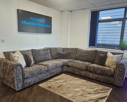 Alana 2c2 Corner Sofa In Brown