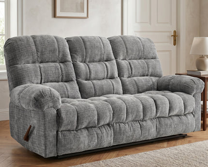 Cloud 3 Seater + 2 Seater Manual Recliner Sofa Set – Graphite