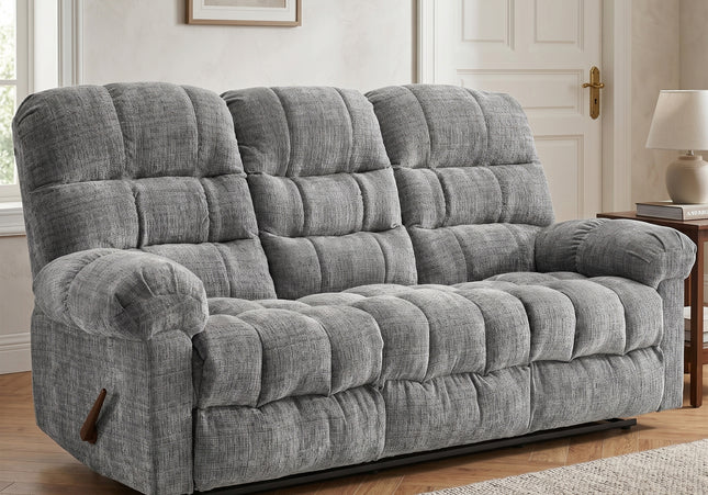 Cloud 3 Seater with Two Swivel Recliner Armchairs – Graphite