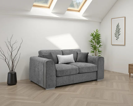 Naples Grey 2 Seater Sofa