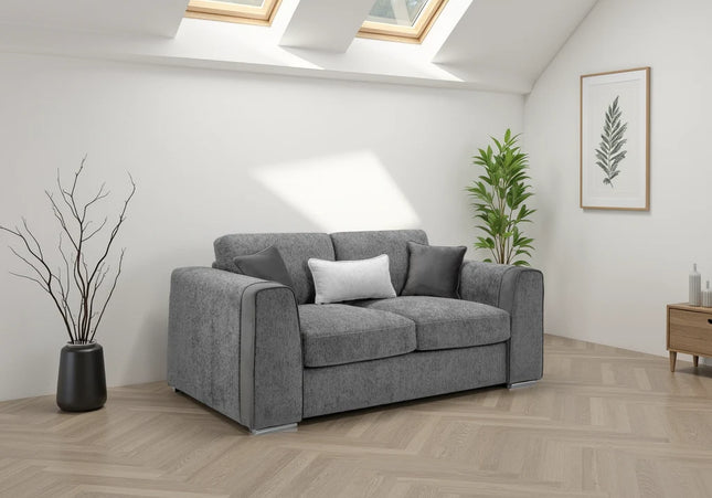 Naples Grey 2 Seater Sofa