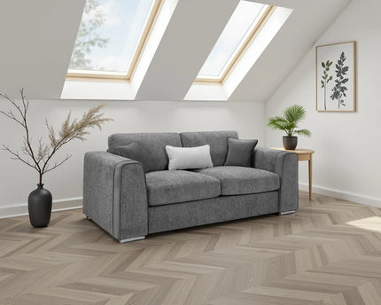 Naples Grey 3 Seater Sofa