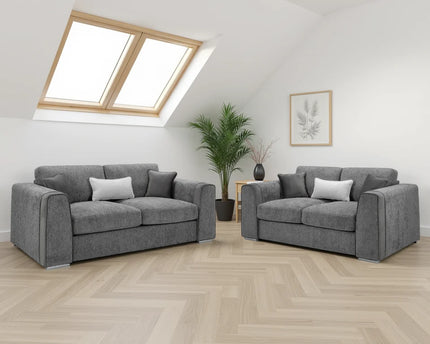 Naples Grey 3+2 Sofa Set