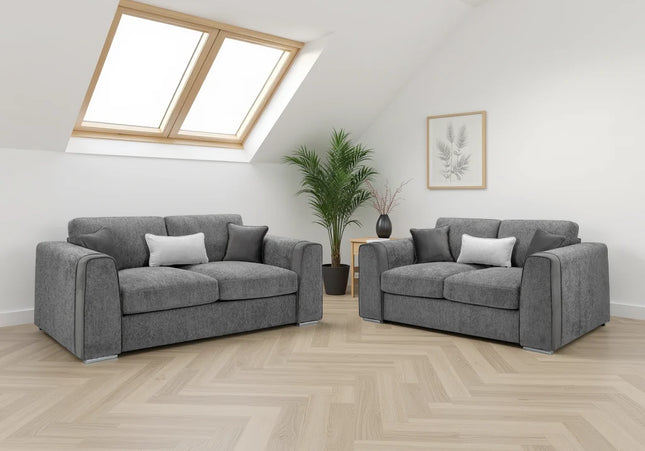 Naples Grey 3+2 Sofa Set