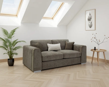Naples Mocha 3 Seater Sofa