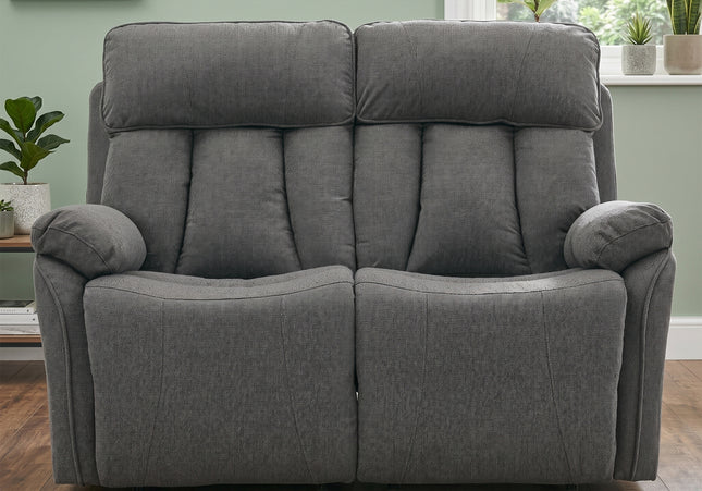 Belgrave 2 Seater Manual Recliner Sofa – Grey