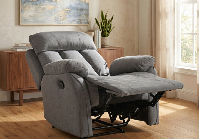 Belgrave Manual Recliner Armchair – Grey