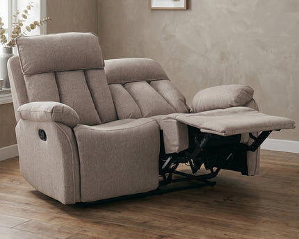 Belgrave 2 Seater Manual Recliner Sofa – Oatmeal