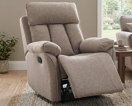 Belgrave Manual Recliner Armchair – Oatmeal