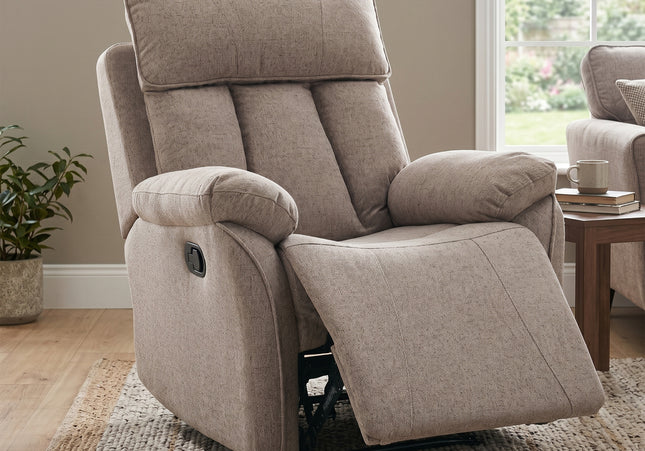 Belgrave Manual Recliner Armchair – Oatmeal