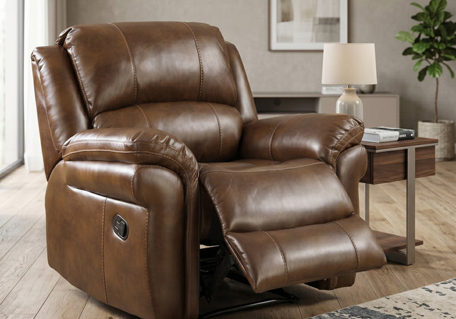 Farnham Leather Air 3 Seater + Armchair + Armchair Manual Recliner Sofa Set – Tan
