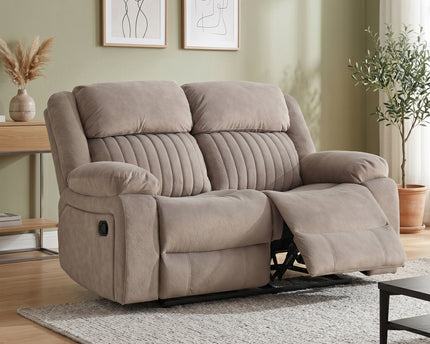 Morgan Manual Recliner 2 Seater - Taupe