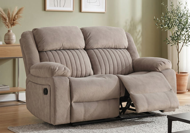 Morgan Manual Recliner 2 Seater - Taupe