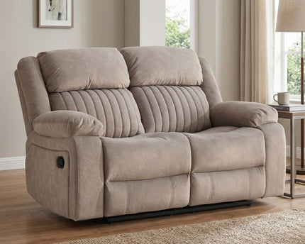 Morgan Manual Recliner 2 Seater - Taupe