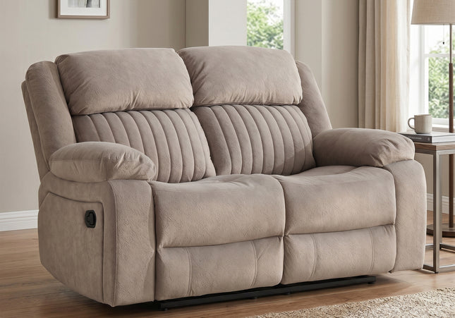 Morgan Manual Recliner 2 Seater - Taupe