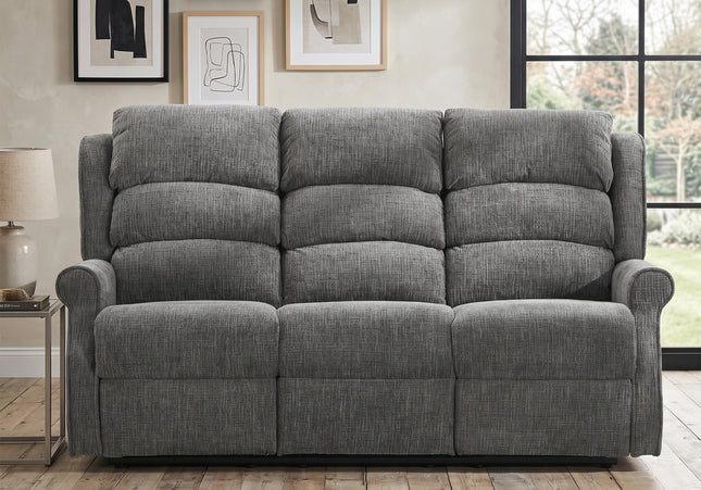 Regency 3 Seater + 2 Seater Manual Recliner Sofa Set – Anthracite