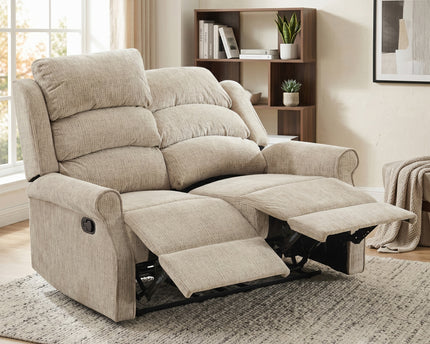 Regency 2 Seater Manual Recliner Sofa – Rabbit