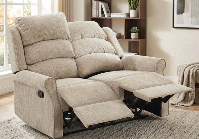 Regency 2 Seater Manual Recliner Sofa – Rabbit