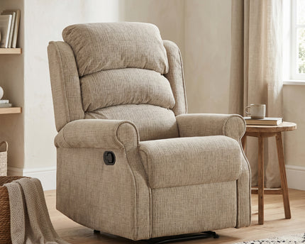 Regency 3 Seater + Armchair + Armchair Manual Recliner Sofa Set – Rabbit