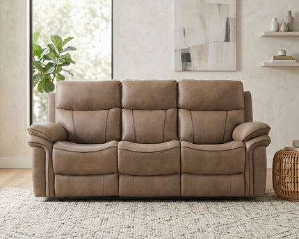 Richmond 3 Seater + 2 Seater Manual Recliner Sofa Set – Sahara