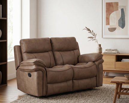 Richmond 2 Seater Manual Recliner Sofa – Sahara