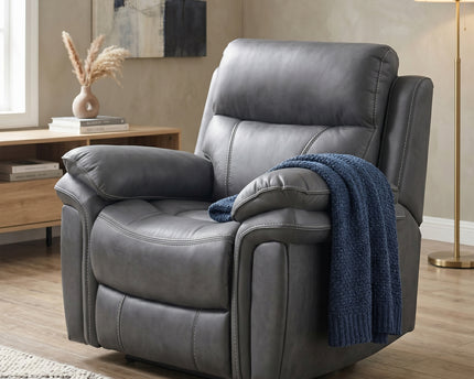 Richmond Manual Recliner Armchair – Charcoal