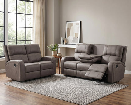 Silverton 3 Seater + 2 Seater Manual Recliner Sofa Set – Taupe
