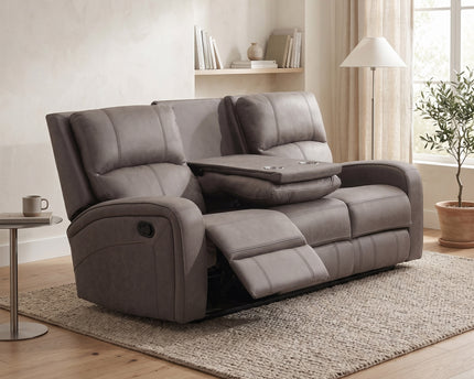 Silverton 3 Seater + Armchair + Armchair Manual Recliner Sofa Set – Taupe