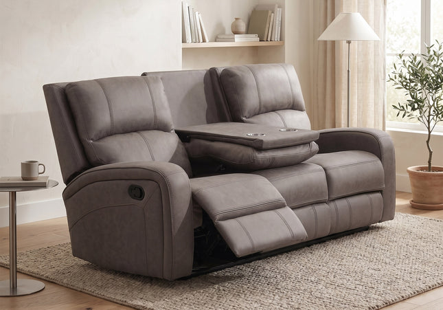 Silverton 3 Seater + Armchair + Armchair Manual Recliner Sofa Set – Taupe