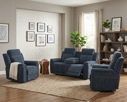 Somerton 3 Seater + Armchair + Armchair Manual Recliner Sofa Set – Dark Grey