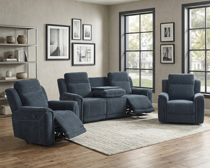Somerton 3 Seater + Armchair + Armchair Manual Recliner Sofa Set – Dark Grey