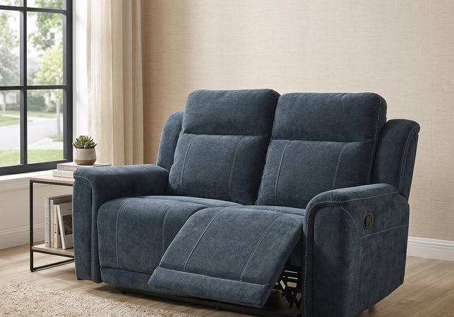 Somerton 2 Seater Manual Recliner Sofa – Dark Grey