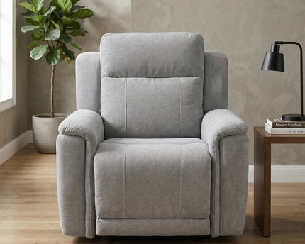Somerton Manual Recliner Armchair – Light Grey