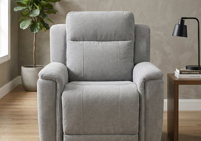 Somerton Manual Recliner Armchair – Light Grey