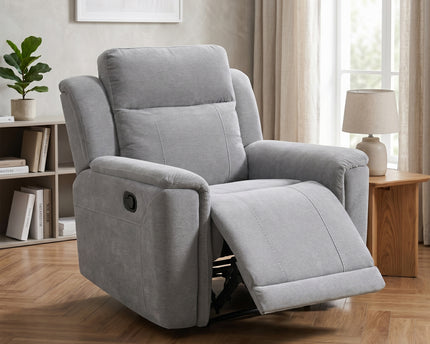 Somerton Manual Recliner Armchair – Light Grey