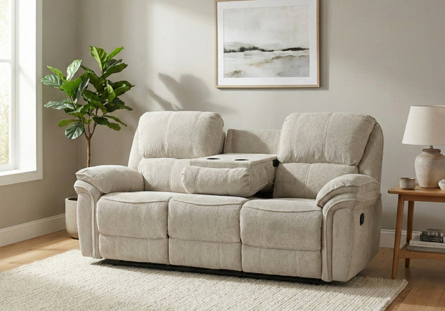 Westbury 3 Seater Manual Recliner Sofa – Beige