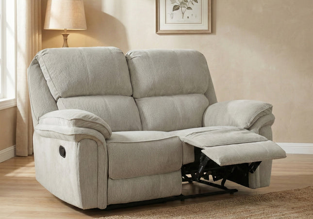 Westbury 2 Seater Manual Recliner Sofa – Beige