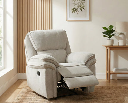 Westbury Manual Recliner Armchair – Beige