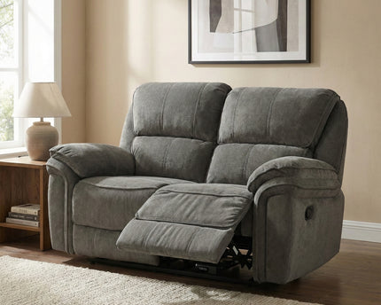 Westbury 2 Seater Manual Recliner Sofa – Grey
