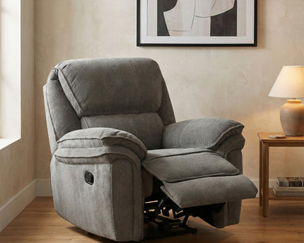 Westbury Manual Recliner Armchair – Grey