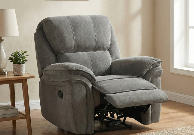 Westbury Manual Recliner Armchair – Grey
